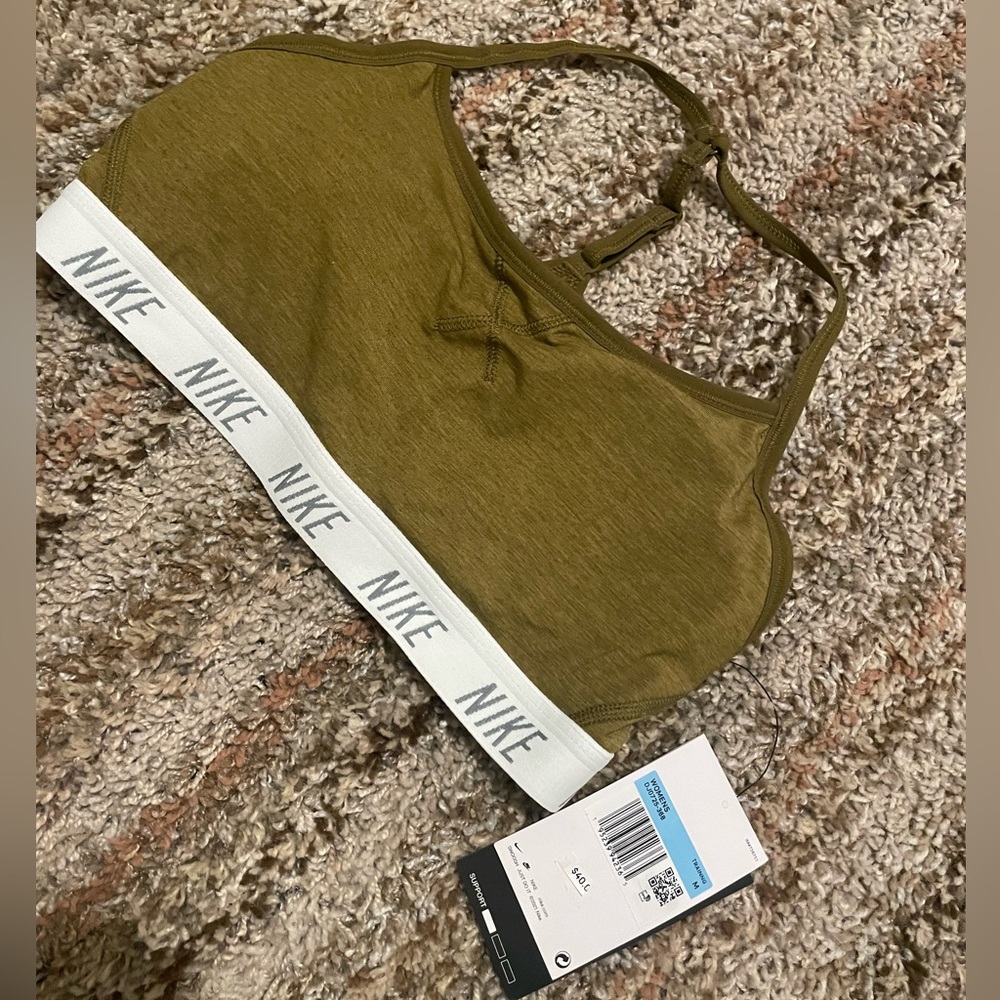 NWT Nike Indy Bra - Olive Sports Bra